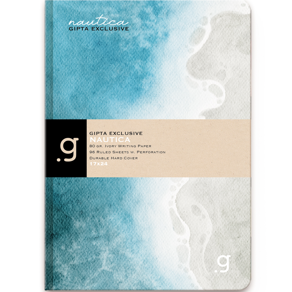  Gıpta Nautıca İp.Dikş.Sert Kapak Defter 17x24 96 YP Çizgili