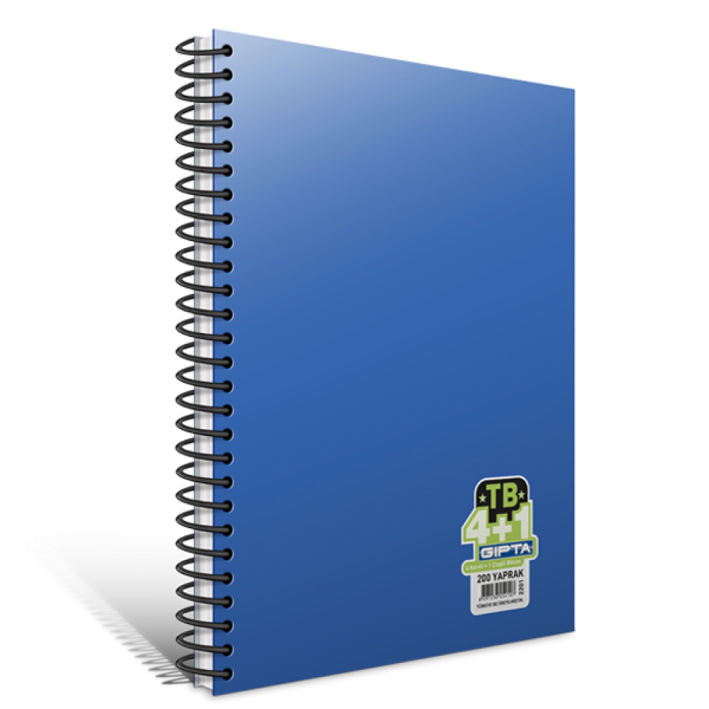  Gıpta Spiralli Defter TB Plastik Kapak 5+2 Seperatörlü 280 YP A4 3-2203000-2012