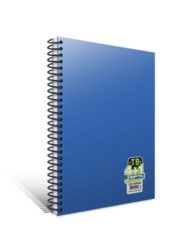  Gıpta Spiralli Defter TB Plastik Kapak 5+2 Seperatörlü 280 YP A4 3-2203000-2012