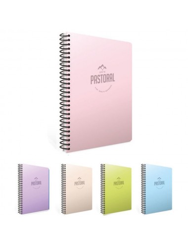  Gıpta Spiralli Plastik Kapak Defter Pastoral A4 200 YP Çizgili