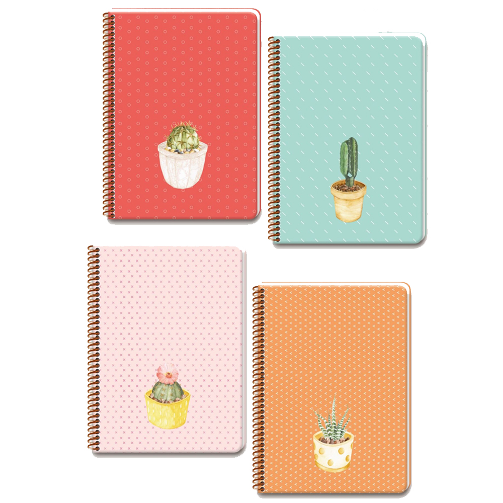  Keskin Color Spriralli Sert Kapak Saguaro Defter 20x28 100 YP Kareli
