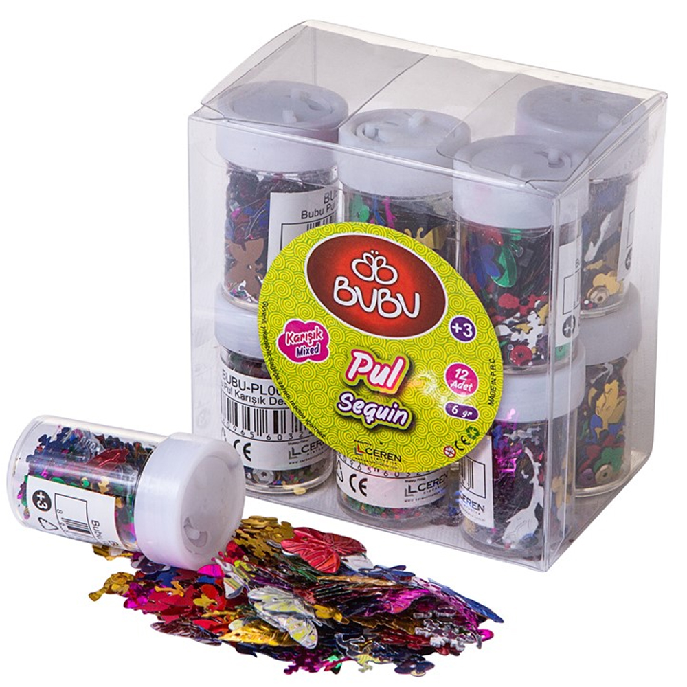  Bu-Bu Pul Karışık Desen 6 GR BUBU-PL0002