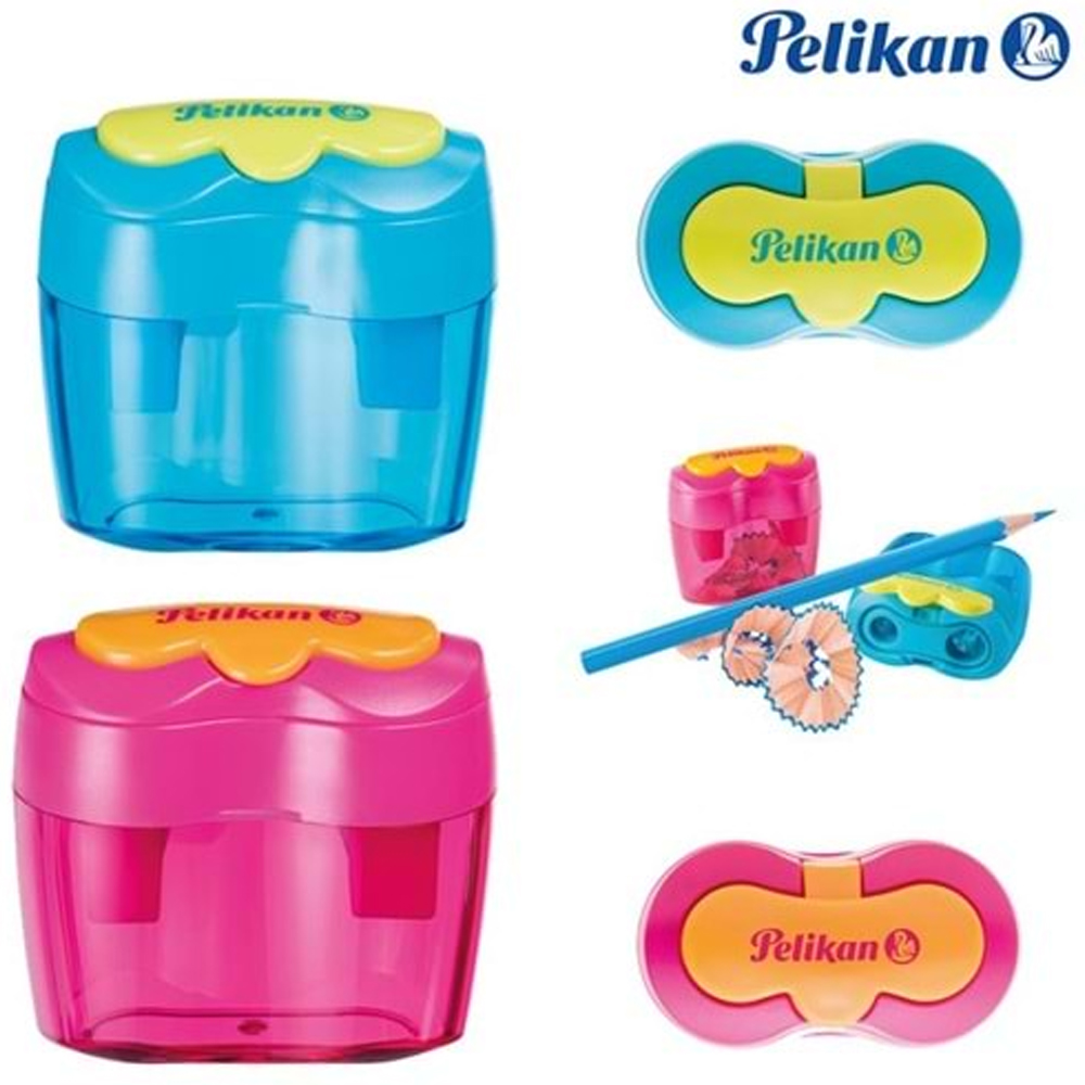 Pelikan Kalemtraş Çiftli Kapaklı Çiçek 10lu Paket