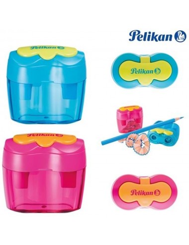 Pelikan Kalemtraş Çiftli Kapaklı Çiçek 10lu Paket
