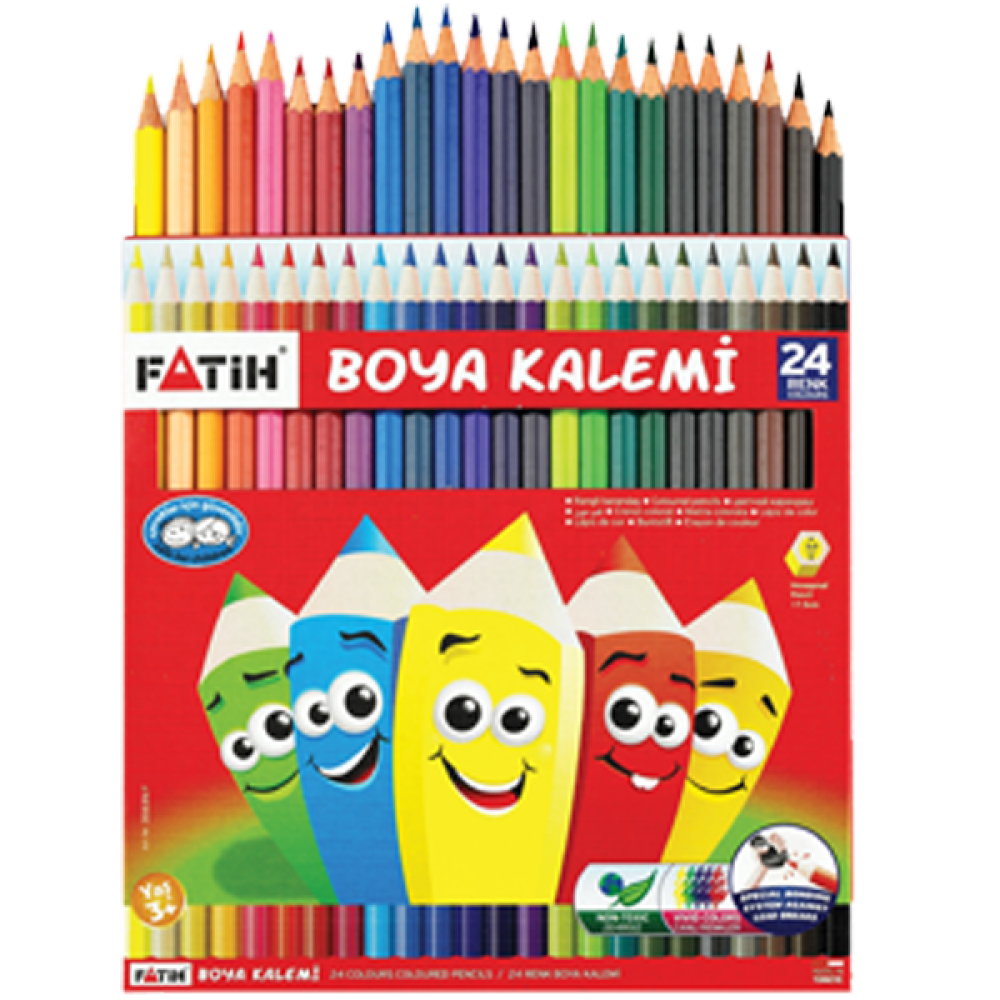  Fatih Kuru Boya Karton Kutu Tam Boy 24 LÜ 33225