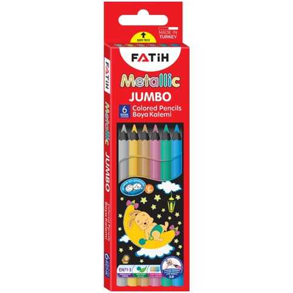  Fatih Kuru Boya Tam Boy Jumbo Metalik 6 LI 