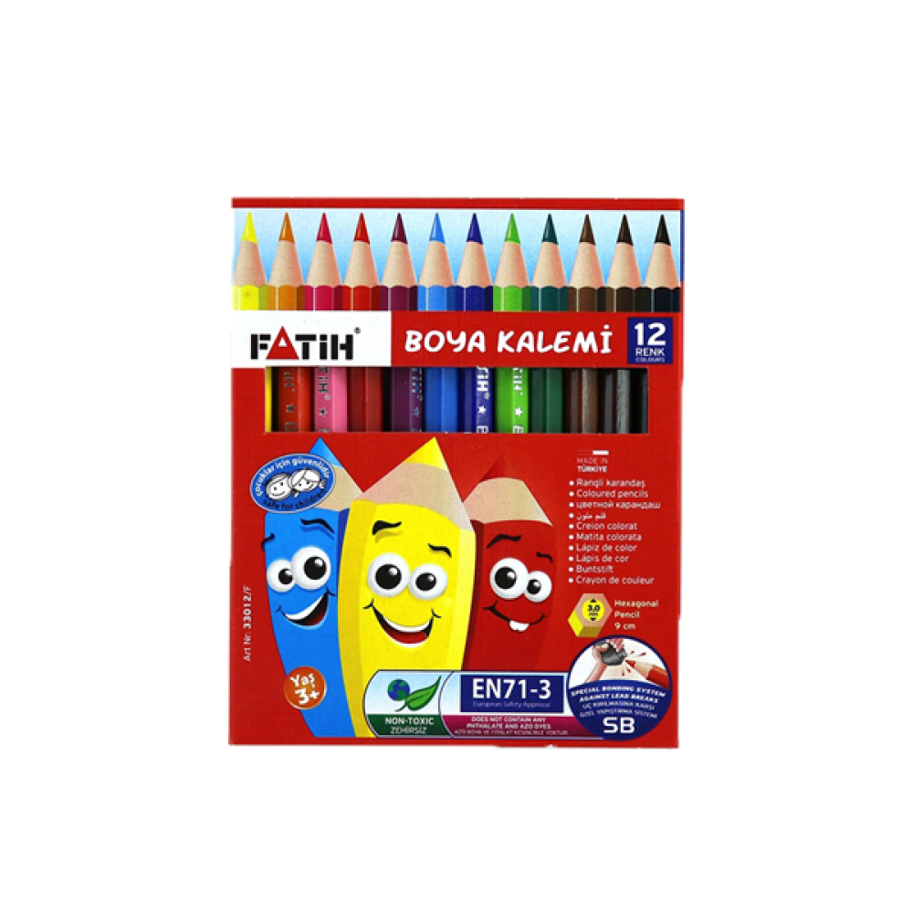  Fatih Kuru Boya Yarım Boy 12 Lİ 33012
