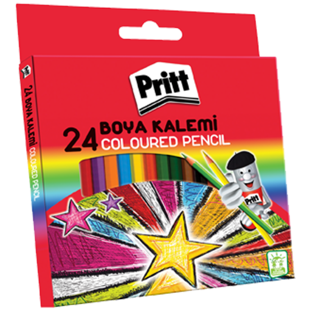  Pritt Kuru Boya Karton Kutu Tam Boy 24 Renk