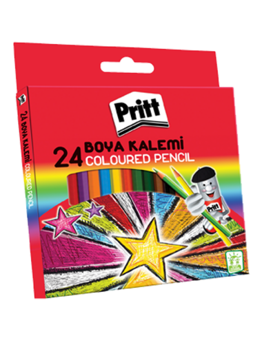  Pritt Kuru Boya Karton Kutu Tam Boy 24 Renk
