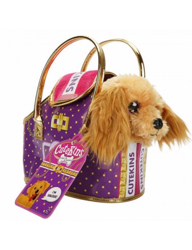  Sunman Oyuncak Cutekins Taşıma Çantalı Peluş Köpek