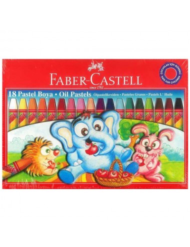  Faber-Castell Pastel Boya Red Line Karton Kutu Köşeli 18 Renk