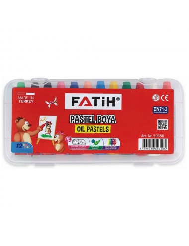  Fatih Pastel Boya 12 Renk King Size Çantalı