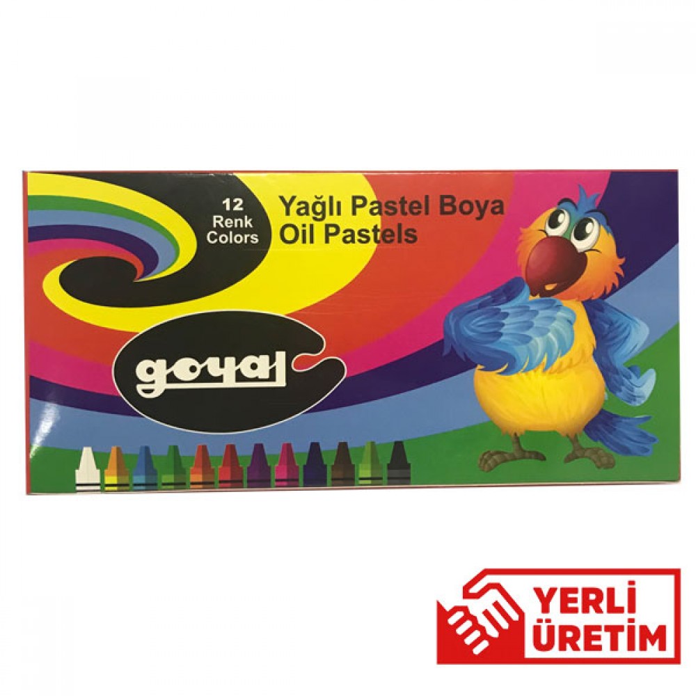 Goyal Pastel Boya Karton 12 Renk Yuvarlak