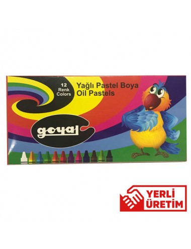 Goyal Pastel Boya Karton 12 Renk Yuvarlak