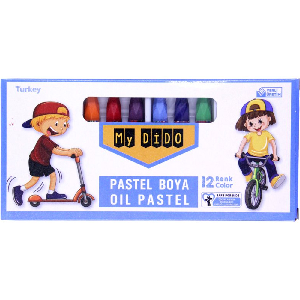  My Dido Pastel Boya Karton Kutu Köşeli 12 Renk