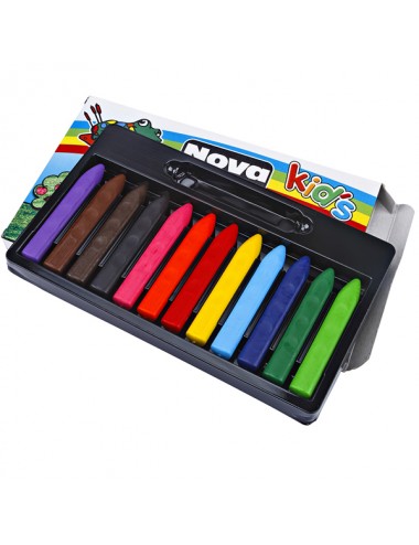Nova Color Mum Boya Jumbo Üçgen Silinebilir 12 Renk