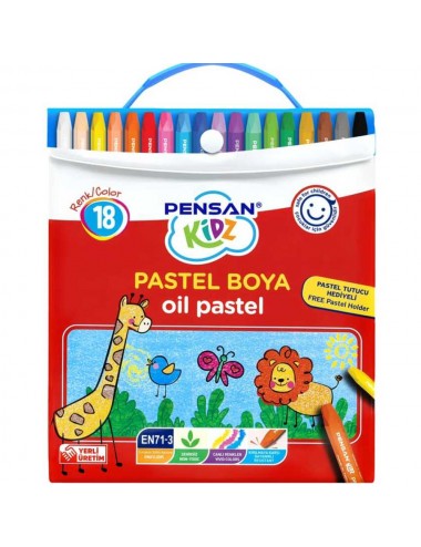 Pensan Kidz Pastel Boya Çantalı 18 Renk