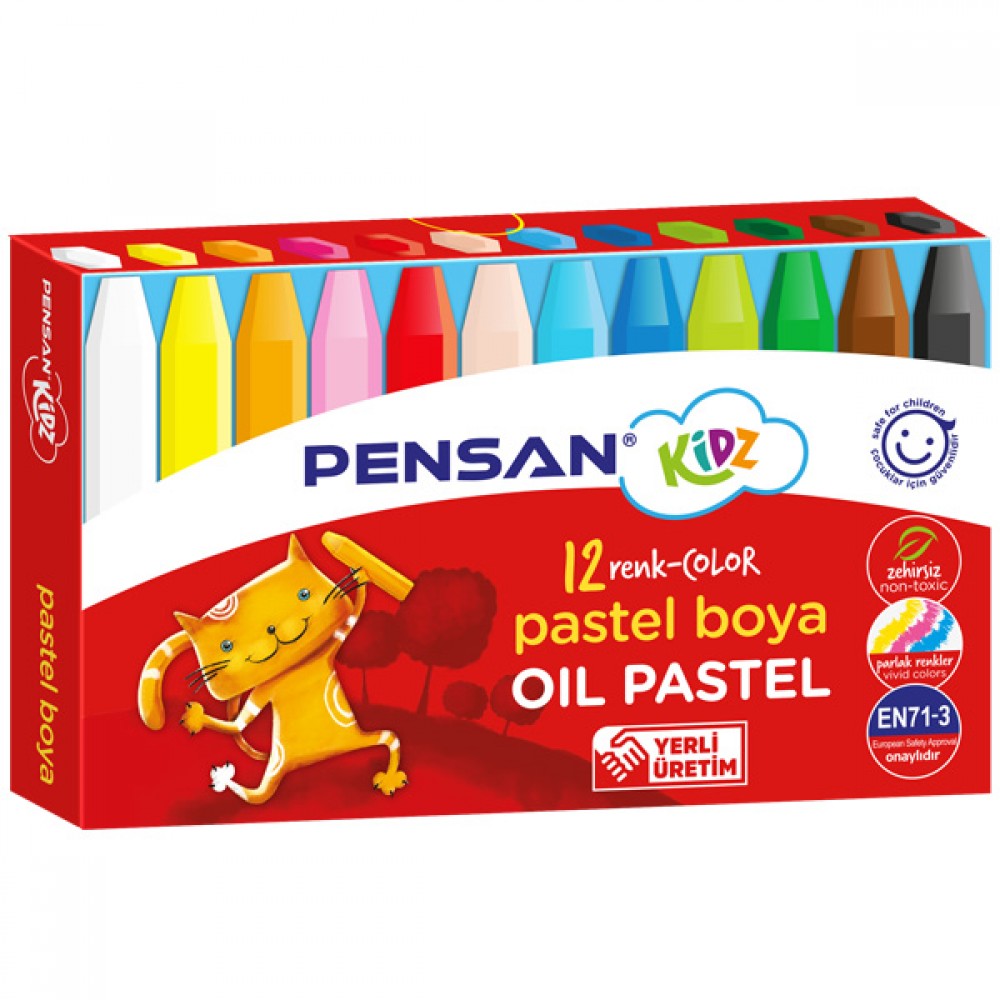  Pensan Pastel Boya Kidz 12 Renk