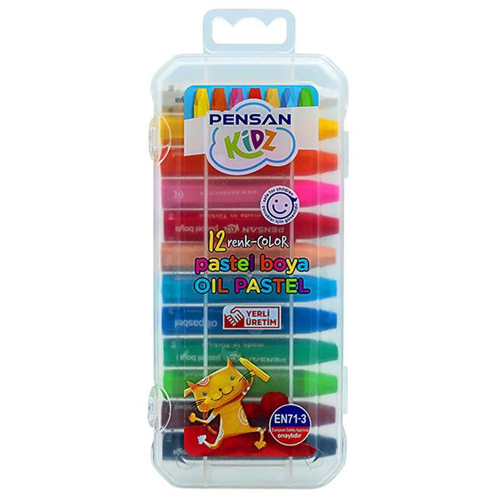  Pensan Pastel Boya Kidz Pratik Kutulu 12 Renk
