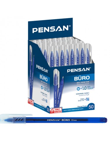  Pensan Tükenmez Kalem Büro 1 MM 50li Paket