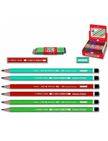  Faber-Castell Kurşun Kalem Mercanlı Köşeli