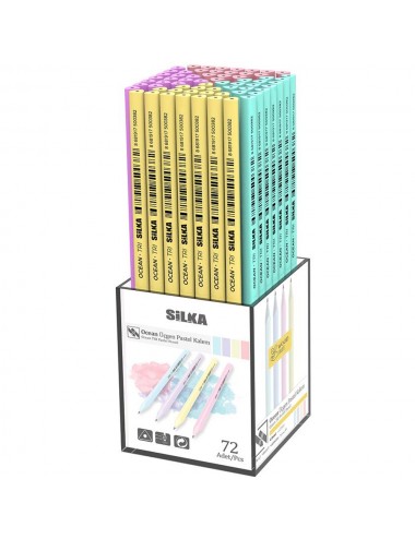 Silka Kurşun Kalem Ocean Pastel Üçgen 72 Li